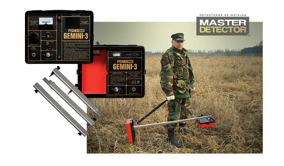 GEMINI 3 FISHER DETECTOR DE METALES Y CABLES, DE INDUCCIÓN (BAJO PEDIDO)