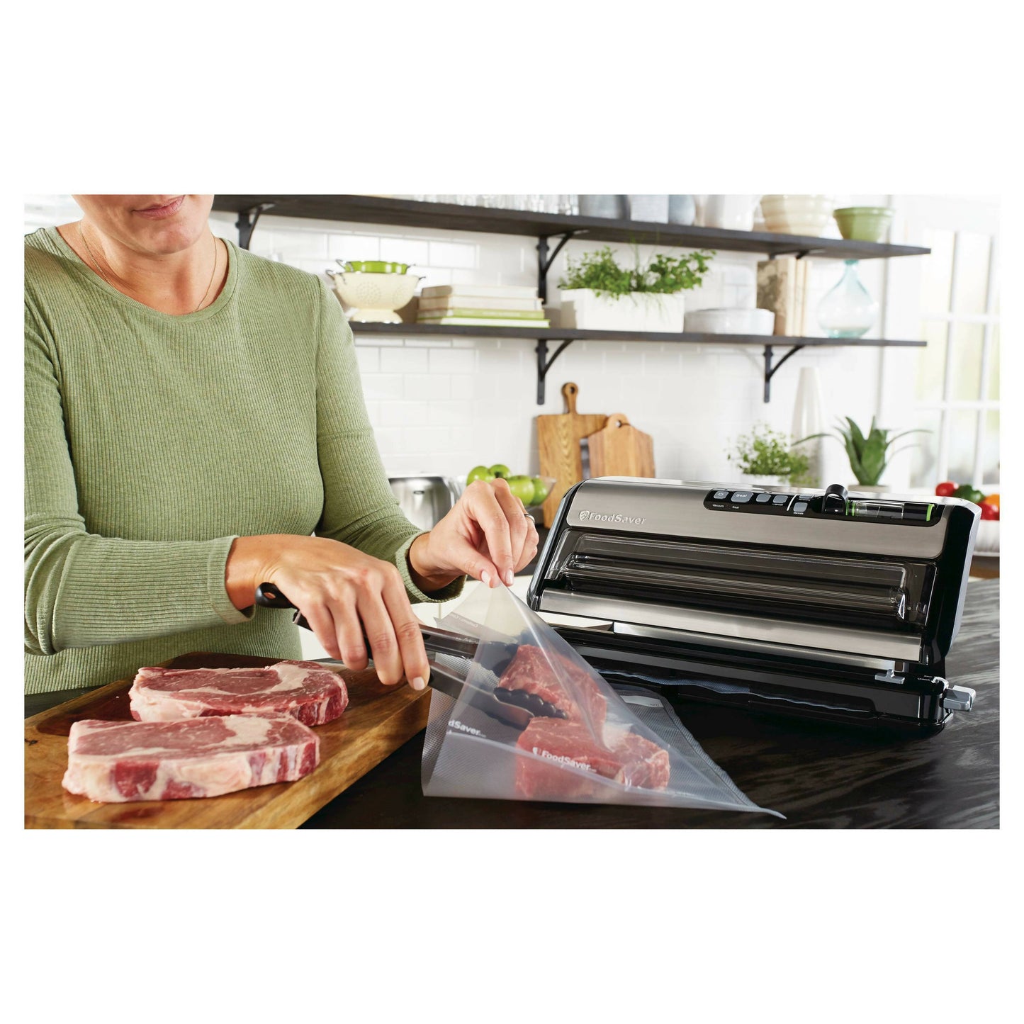 EMPACADORA Y SELLADORA AL VACÍO SEMI INDUSTRIAL SELLADO 2-EN-1