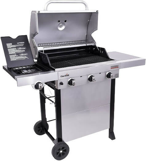 CHAR BROIL 463370719 PERFORMANCE TRU INFRARED 3 BURNER CART STYLE PARRILLA DE GAS ACERO INOXIDABLE