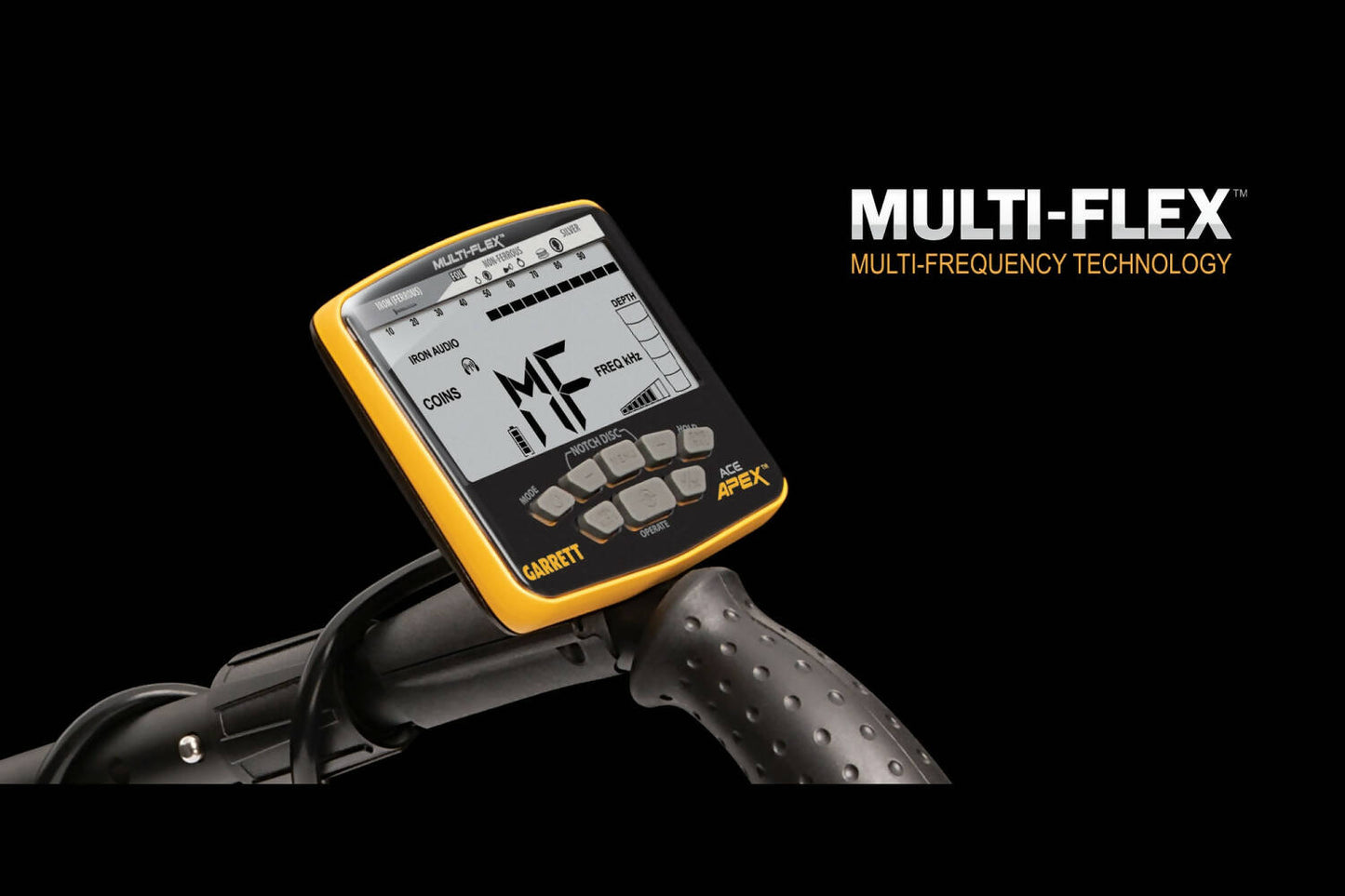 ACE APEX GARRETT DETECTOR DE METALES CON TECNOLOGÍA Z-LYNK Y BOBINA VIPER 11"