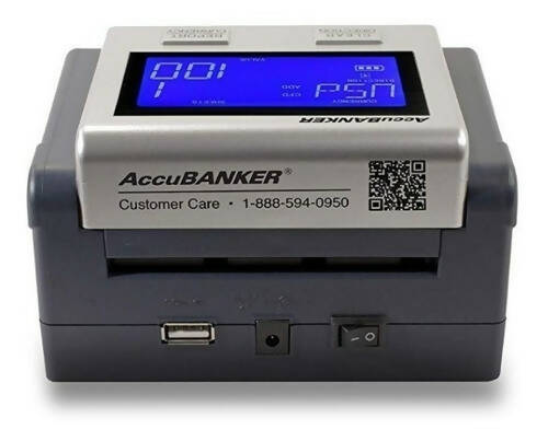 D585 ACCUBANKER DETECTOR BILLETES FALSOS MULTI MONEDA AUTOMÁTICA