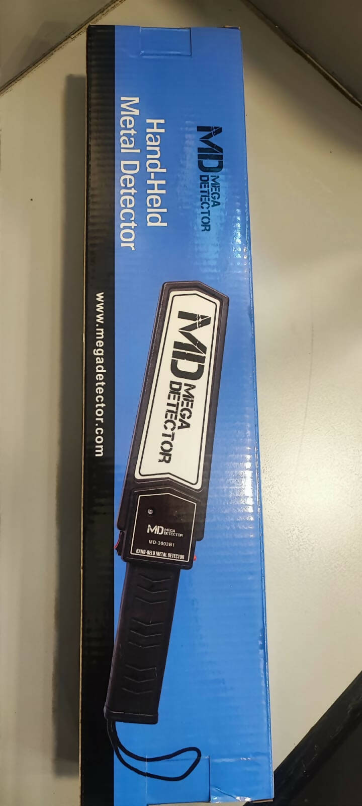 PALETA DE CACHEO MEGADETECTOR DETECTOR DE METALES DE CUERPO