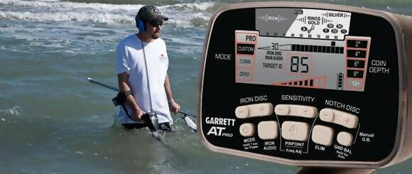 AT PRO GARRETT DETECTOR DE METALES SUMERGIBLE ORO PEPAS JOYAS