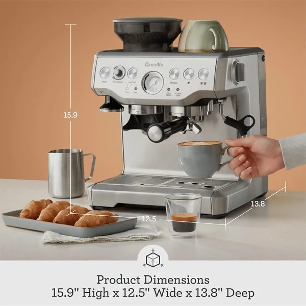 Breville Barista Express BES870XL - Máquina de café expreso, acero inoxidable