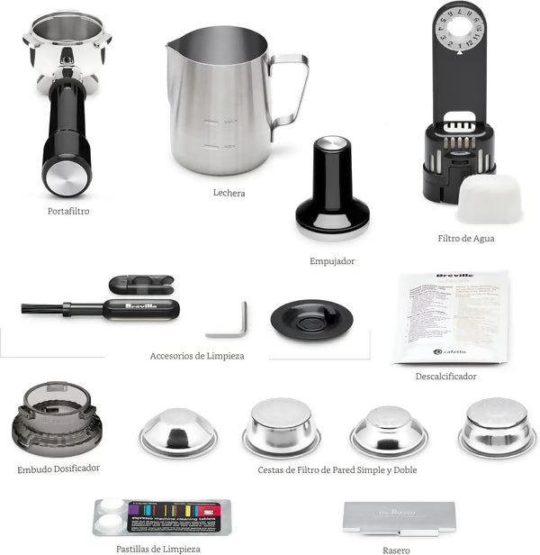 Breville Barista Express BES870XL - Máquina de café expreso, acero inoxidable