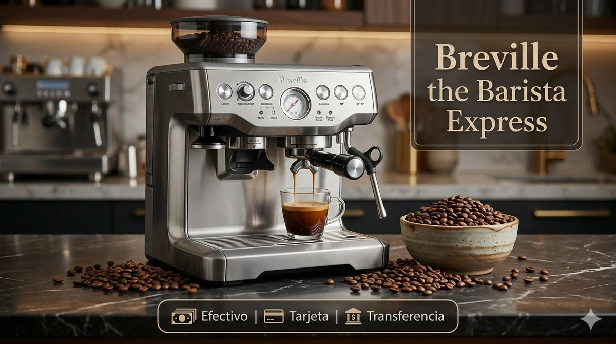 Breville Barista Express BES870XL - Máquina de café expreso, acero inoxidable