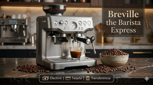 Breville Barista Express BES870XL - Máquina de café expreso, acero inoxidable