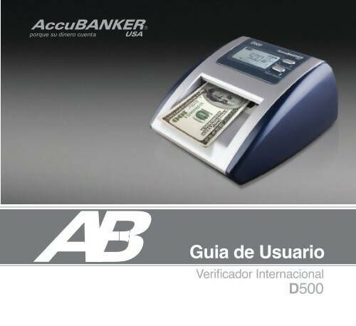 Accubanker D500 Detector Billetes Falsos + Contador D500
