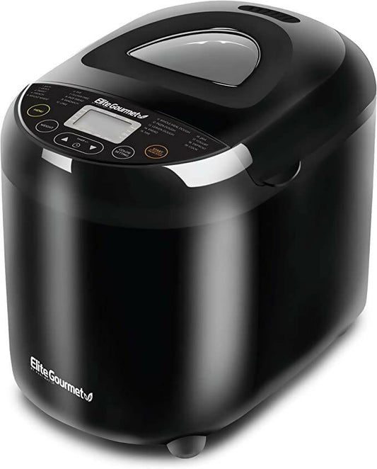 ELITE GOURMET EBM8103B MÁQUINA PROGRAMABLE PARA HACER PAN HORNO 2 LIBRAS